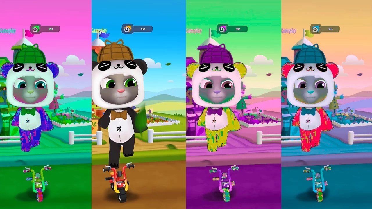 Colors ReactionTalking Tom Gold Run Chinese Version NEW UPDATE New Character Panda Tom  Gameplay HD