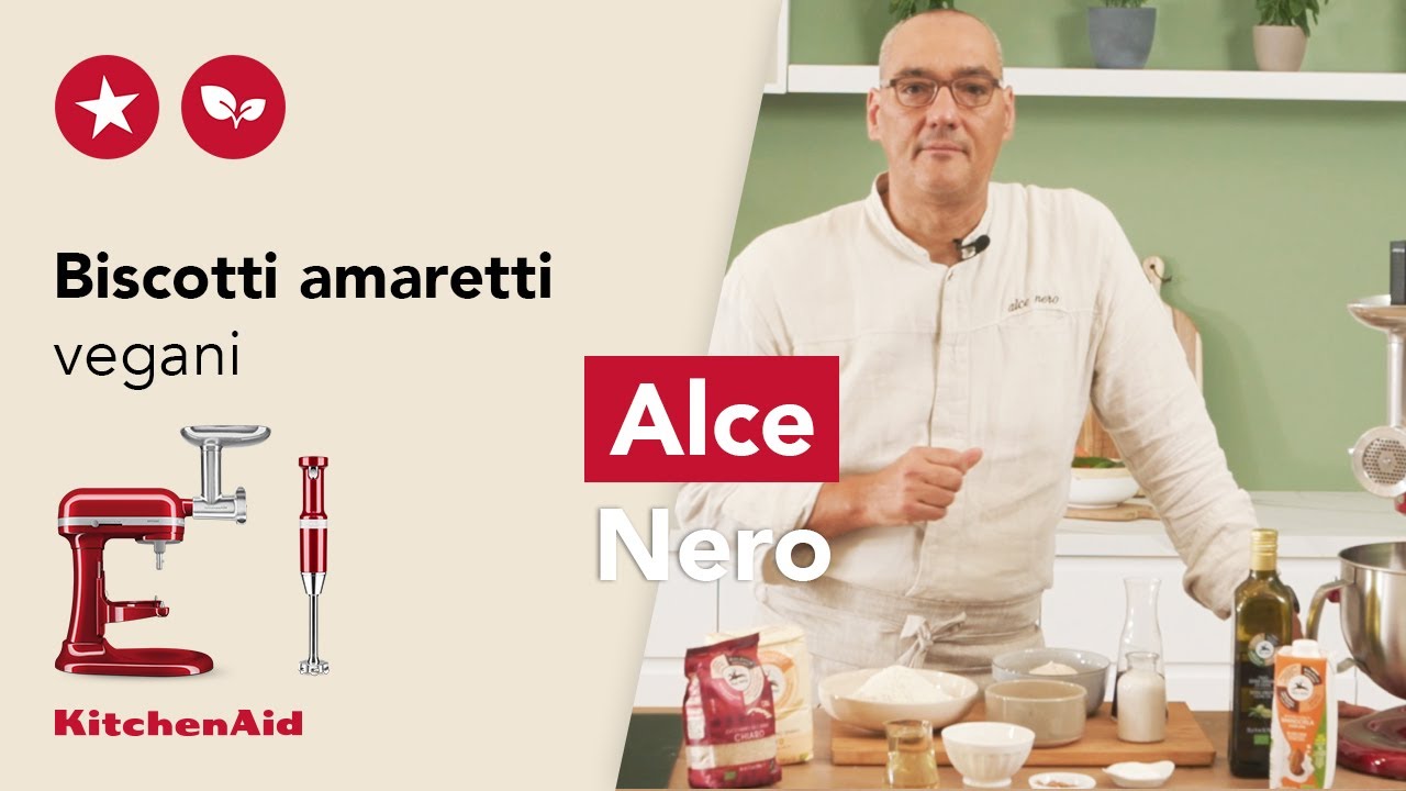 Biscotti amaretti vegani | Ricetta di Alce Nero | KitchenAid Italia