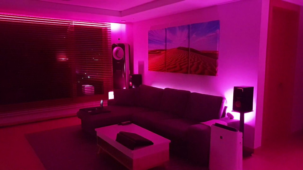 Philips Hue Sync Box Demo (feat.BTS DNA) - Sofa view