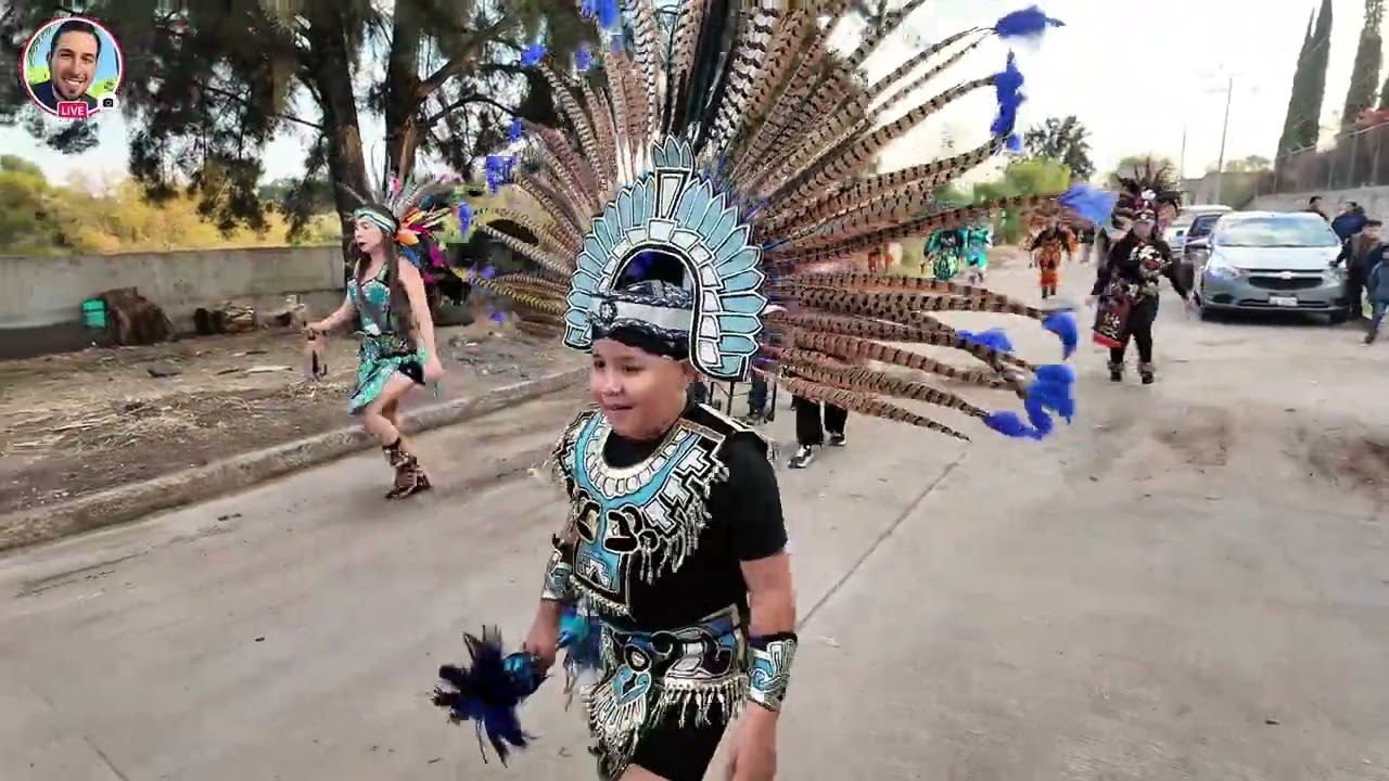 Peregrinación en honor a La Virgen de Guadalupe en La Unión de Guadalupe Michoacán