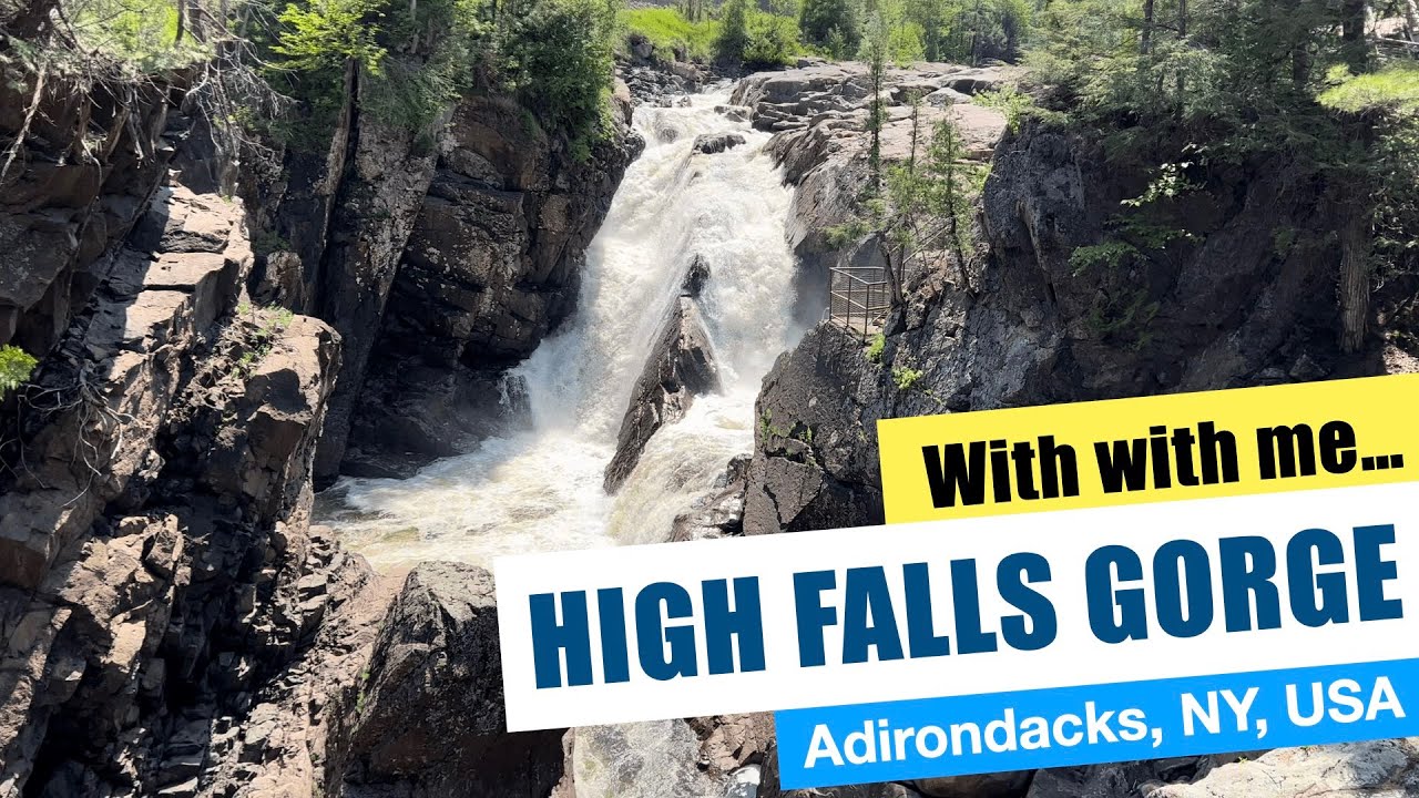 High Falls Gorge | Breathtaking Waterfall | Lake Placid & Adirondacks Attraction | NY, USA