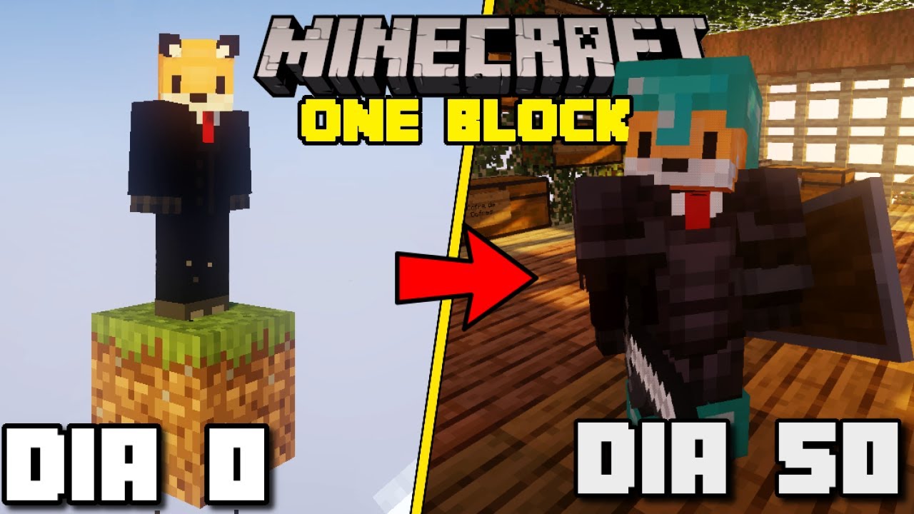 SOBREVIV&Iacute; 50 D&Iacute;AS en UN SOLO BLOQUE de MINECRAFT y Esto Ocurrio...