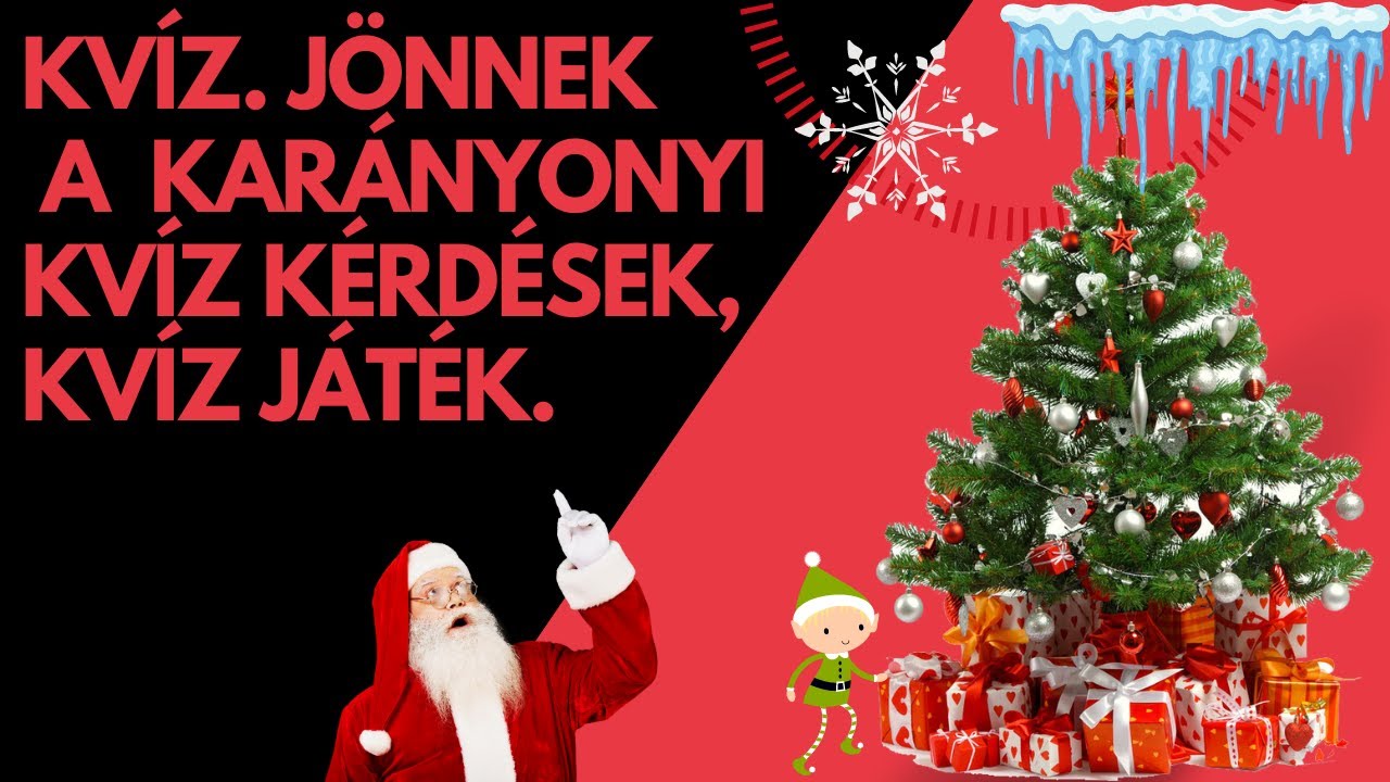 Kvíz. Jönnek a karácsonyi kvíz kérdések,  Kvíz játék.