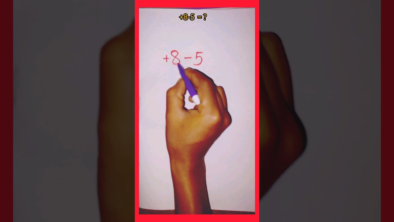 8-5=❓#maths#mathematics#math #viral #shorts