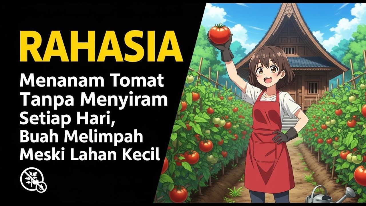 RAHASIA Menanam Tomat Tanpa Menyiram Setiap Hari, Buah Melimpah Meski Lahan Kecil