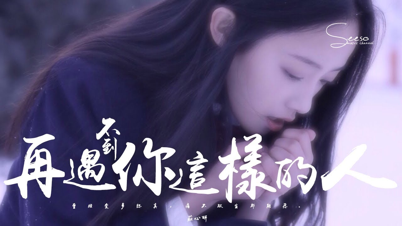 莊心妍 - 再遇不到你這樣的人「落下了累累傷痕，仍不悔耗盡青春。」動態歌詞版MV