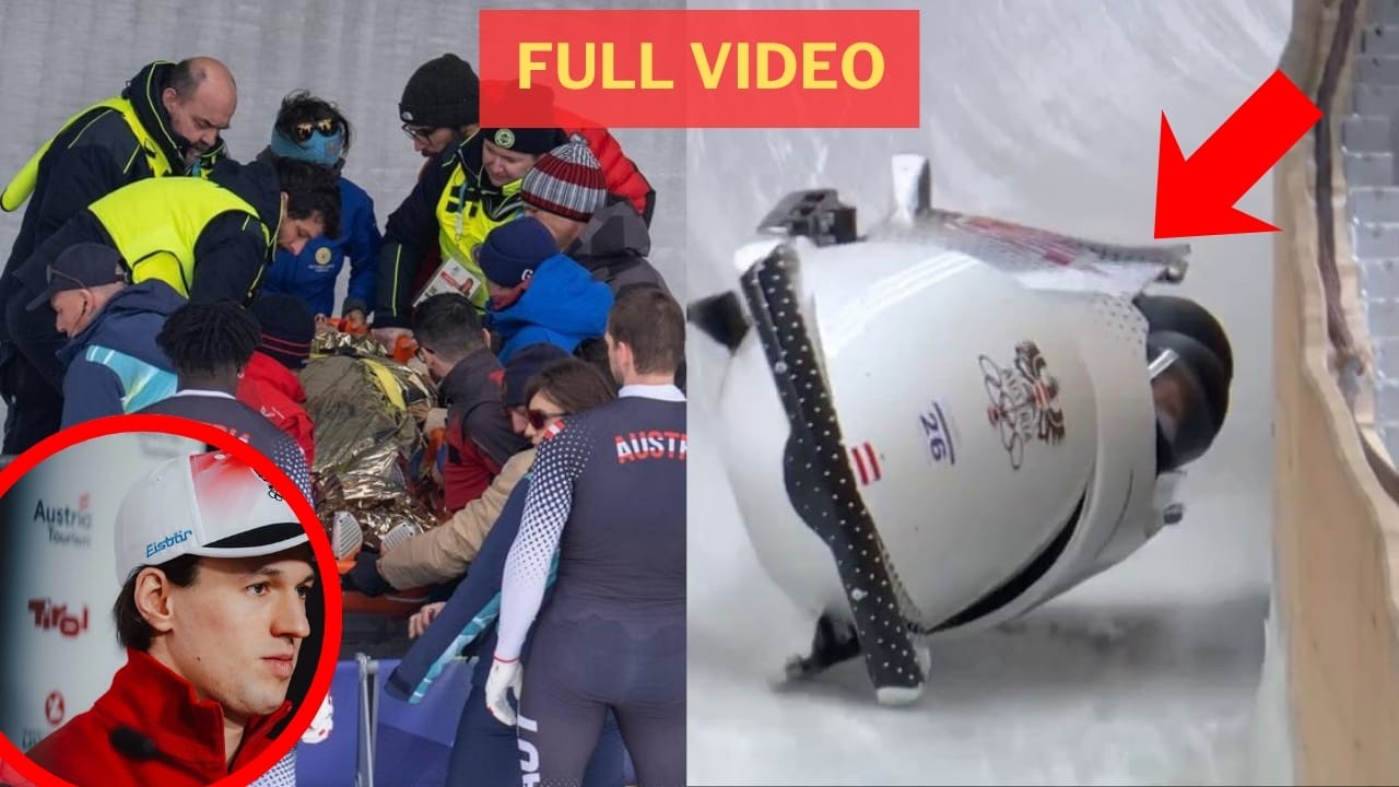 😱 Jakob Mandlbauer Bobsleigh Crash Video | Fall At Winter Olympics 2026 | Shocking Moment