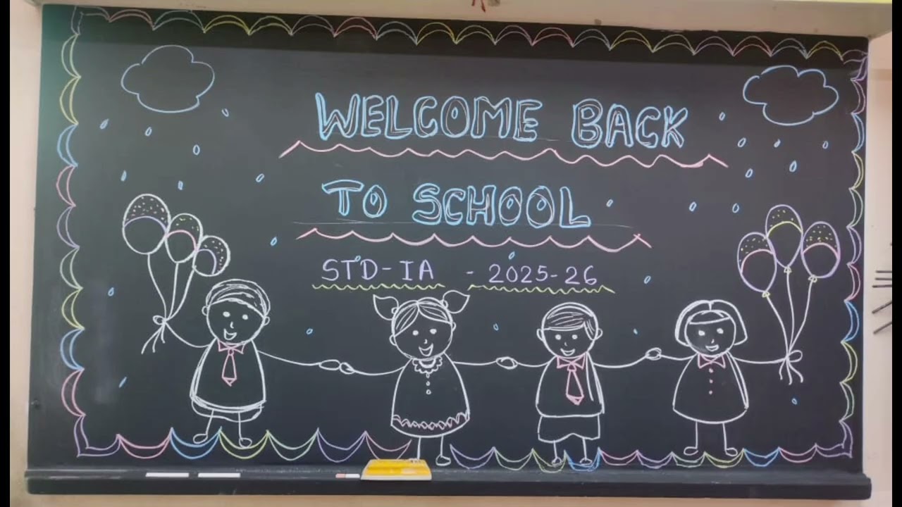 20 Black board decoration ideas for reopening school or welcome back school#35Vlog