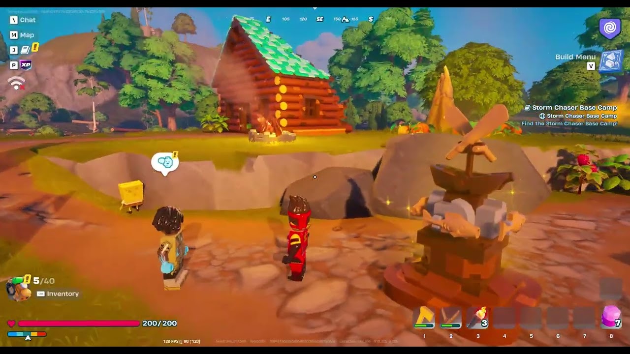 playing lego fortnite survival part 1