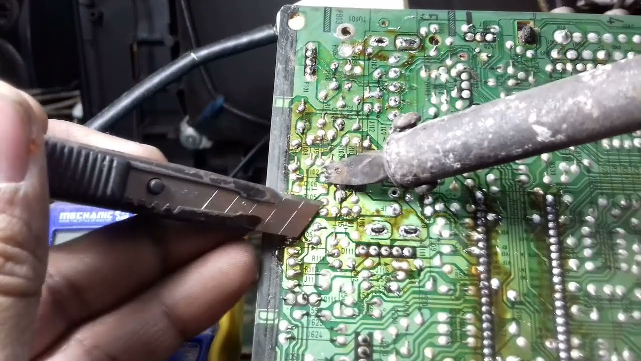 how to repair LG tv tuner section problem । এলজি টিভিতে চ্যানেল ঝিরঝির