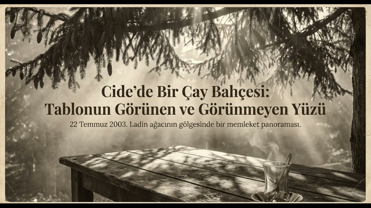 Cide'de Bir Çay Bahçesinde