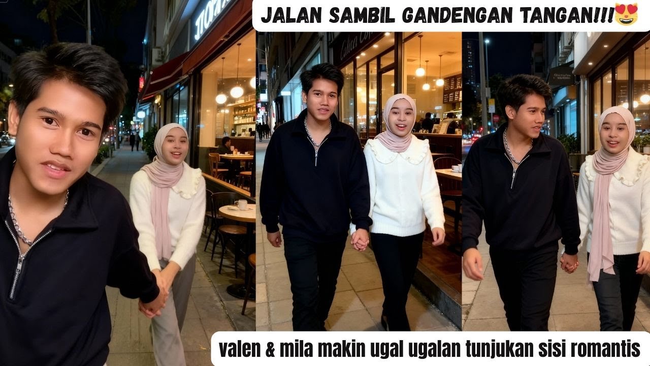 HABIS SYUTING! Valen & Mila Makin Ugal ugalan Jalan Sambil Gandengan Tangan Tunjukin Sisi Romantis