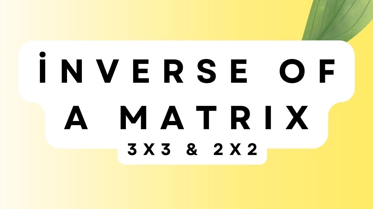 inverse of a Matrix 5.3 ALPHA C CHIANG