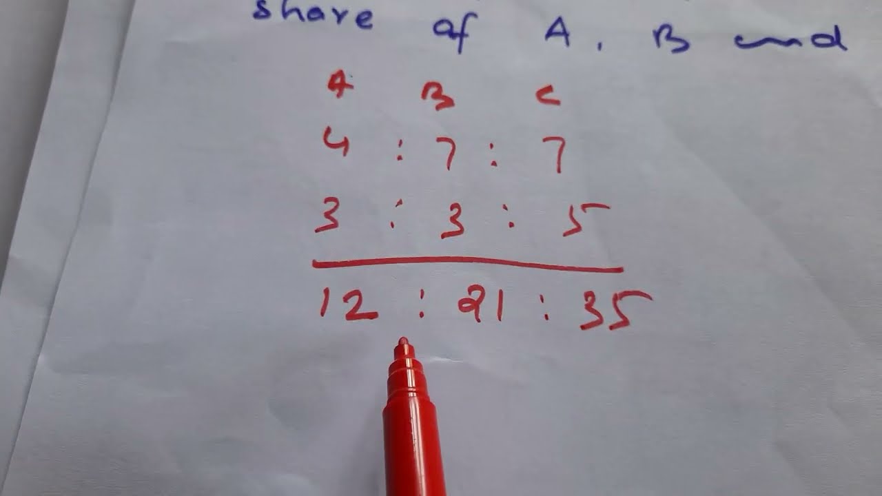 Ratio and Proportions No. 4