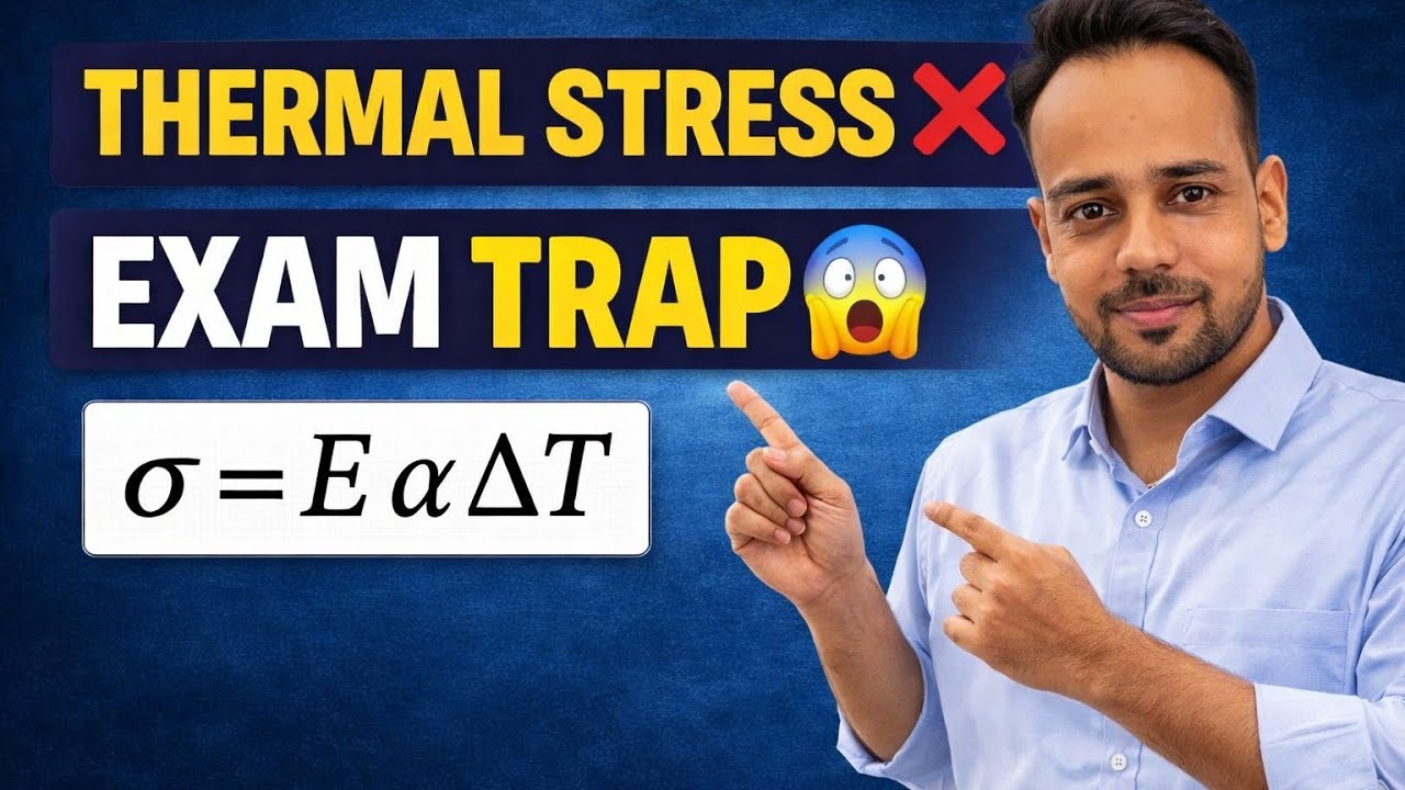 Thermal Stress PYQ | SSC JE & GATE | 90% Students Fail Here