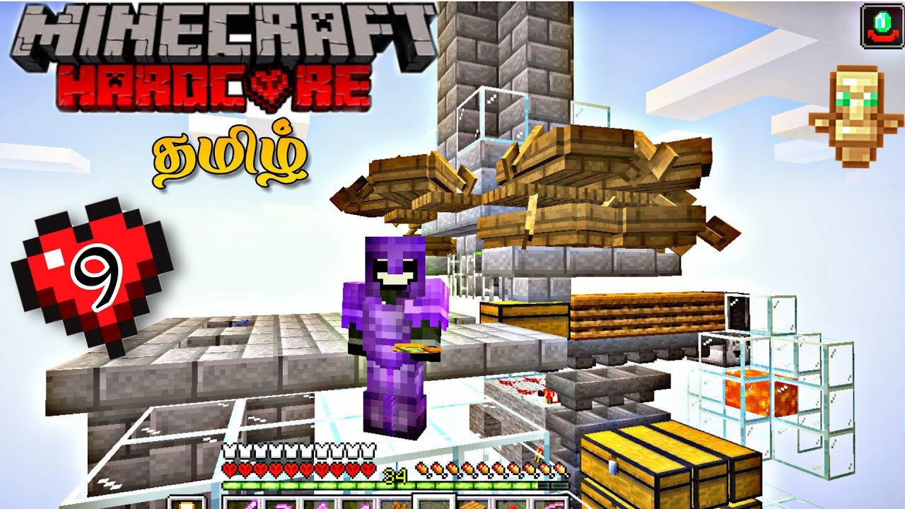 Unlimited Emrolds and Totems farm (raid farm). Tamil Minecraft .
