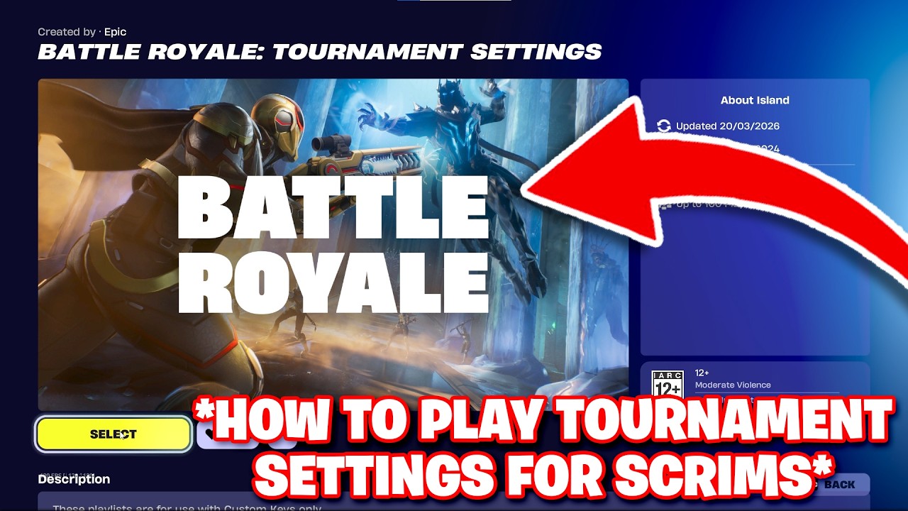 How To Play Scrims | Battle Royale: Tournament Settings [2026] - Step By Step