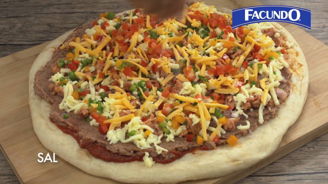 Pizza a la Mexicana con Frejoles Refritos Facundo