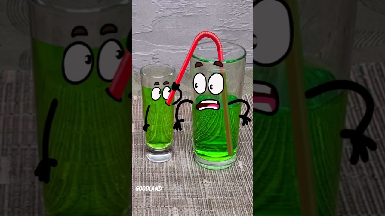 Goodland | The glass is half empty 😁 #goodland #shorts #doodles #doodlesart #drink #glass