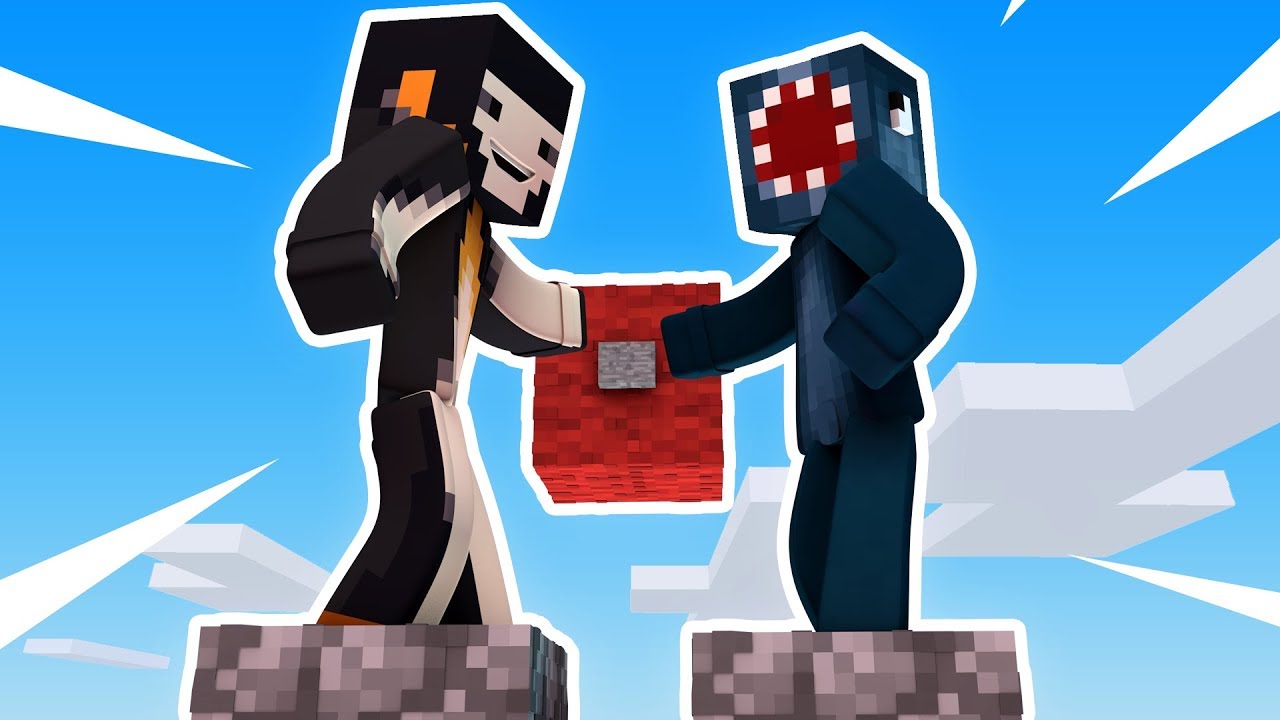 Minecraft - RACE TO THE BUTTON CHALLENGE!!