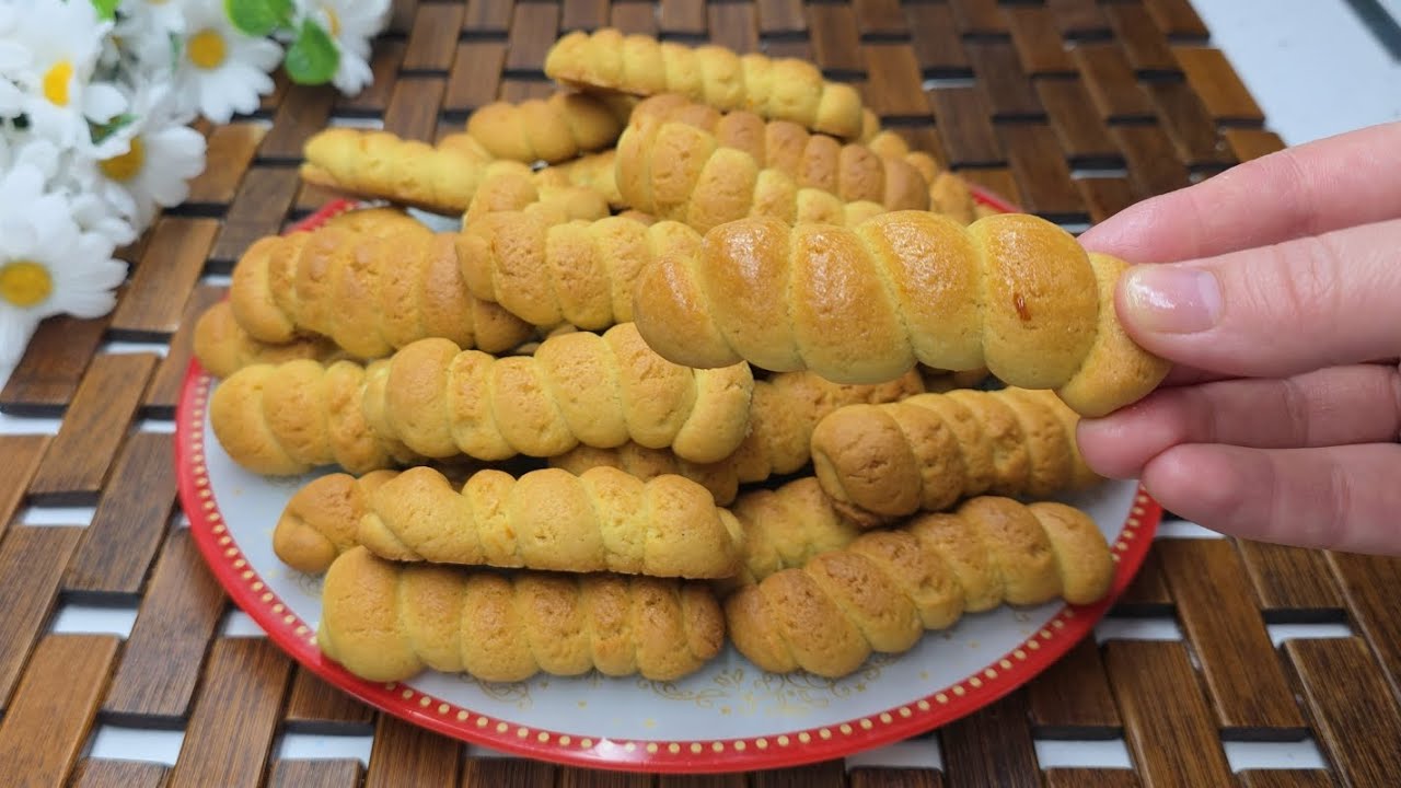  Κουλουράκια Πορτοκαλιού🍊Τραγανά και Αφράτα👌Εύκολη συνταγή 💯Greek Easter orange cookies 