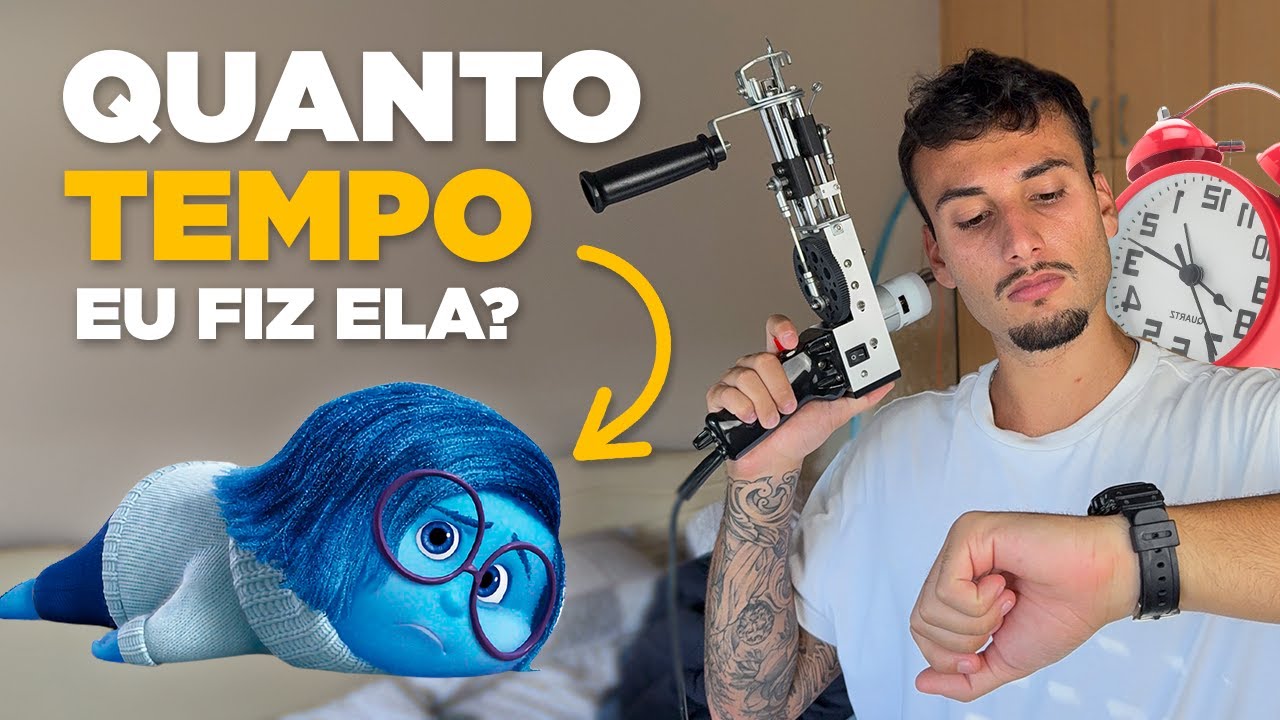 DEMORA pra FAZER um TAPETE com a TUFTING GUN? ⏰