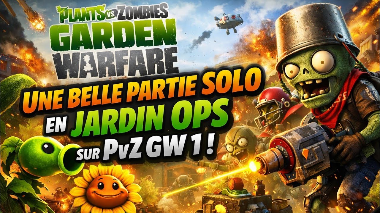 Une belle partie solo en jardin OPS sur PvZ GW 1 ! 💎
