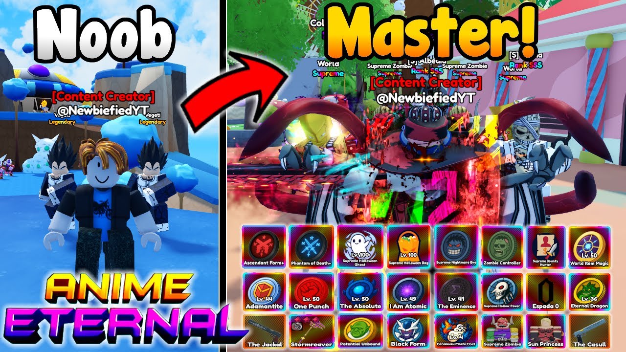 Went From Noob To Master! Unlocked Supreme Powers And Reached Prestige 7 & Rank 127! - Anime Eternal