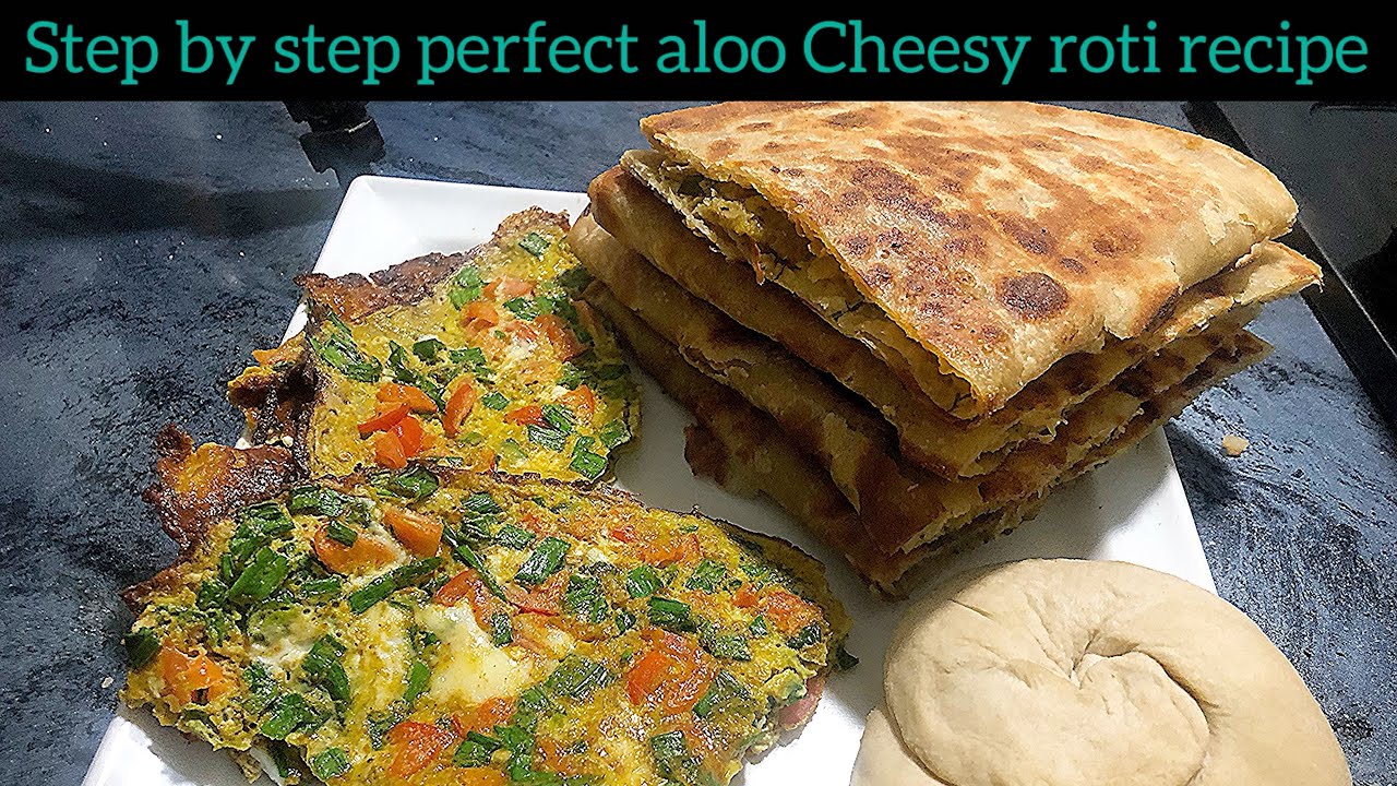 Step by step perfect aloo cheesy roti recipe😋