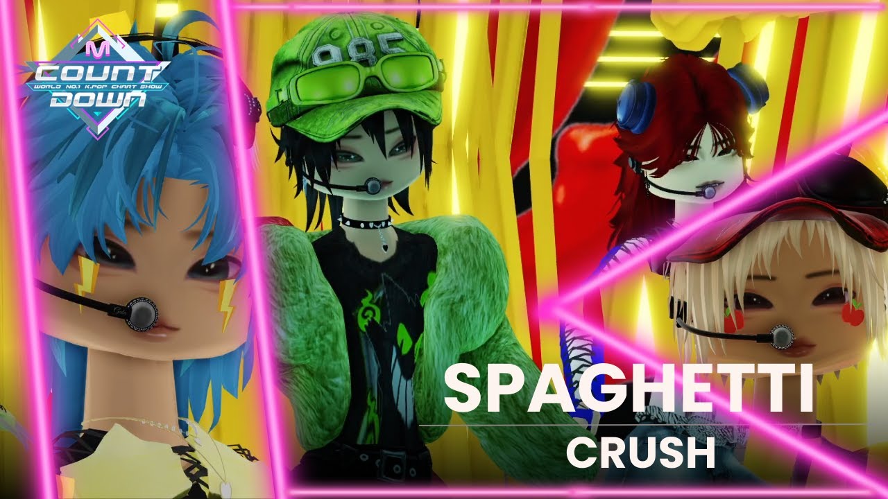 CRUSH 'SPAGHETTI' DEBUT STAGE | MCOUNTDOWN 251109 | ROBLOX KPOP | KUV | 4K
