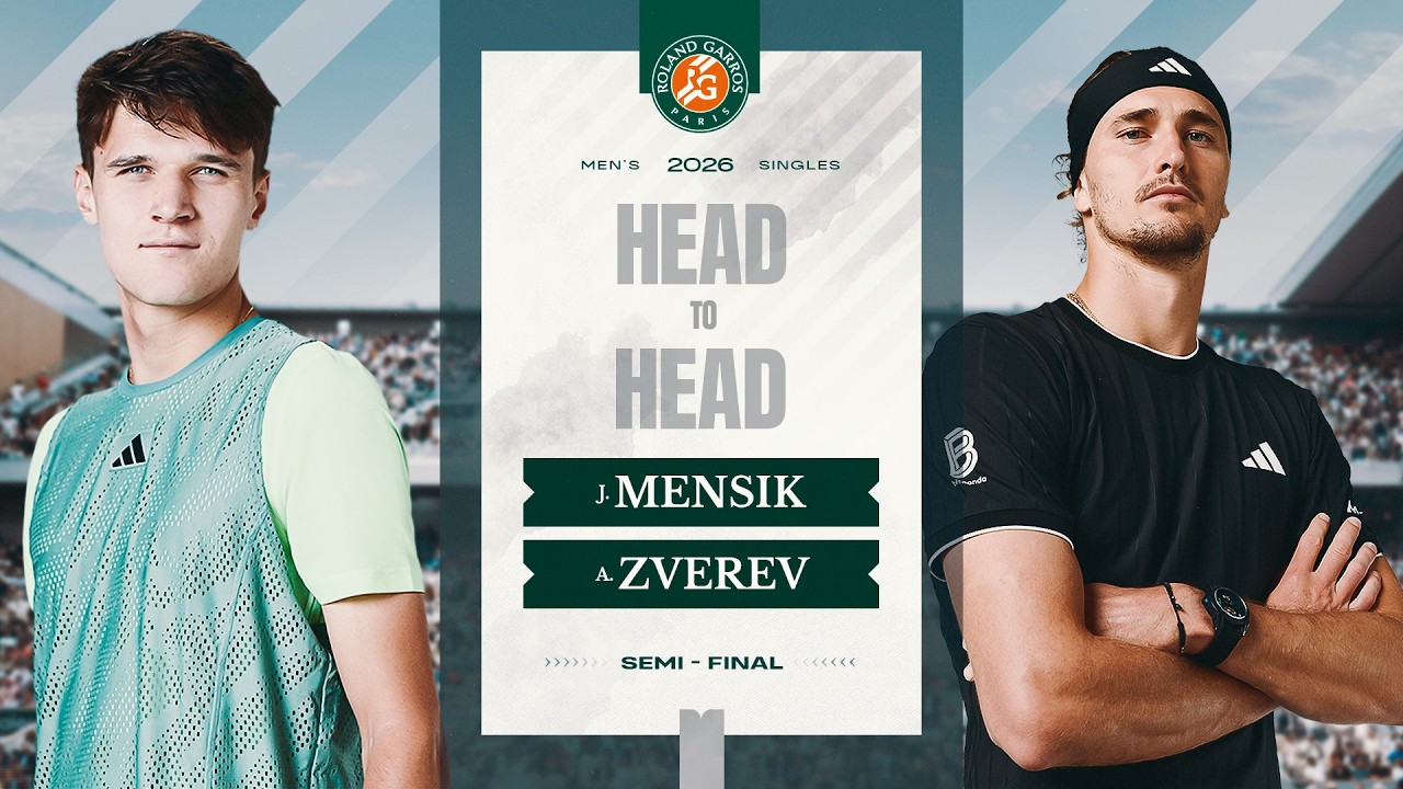 Mensik vs Zverev | Semi-final Head-to-Head | Roland-Garros 2026