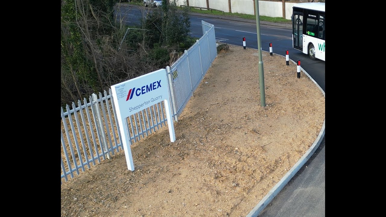 Cemex Gravel works Shepperton Middlesex.