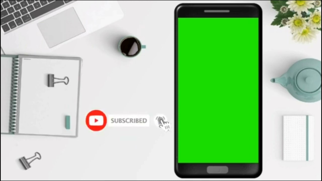 mobile frame green screen without copyright | free download