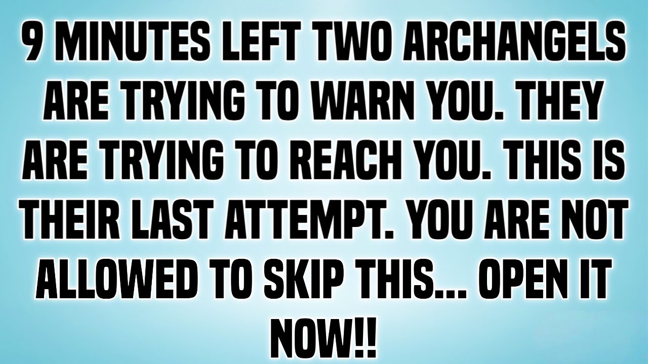 THEY ARE TRYING TO REACH YOU. YOU ARE NOT ALLOWED TO SKIP THIS...
