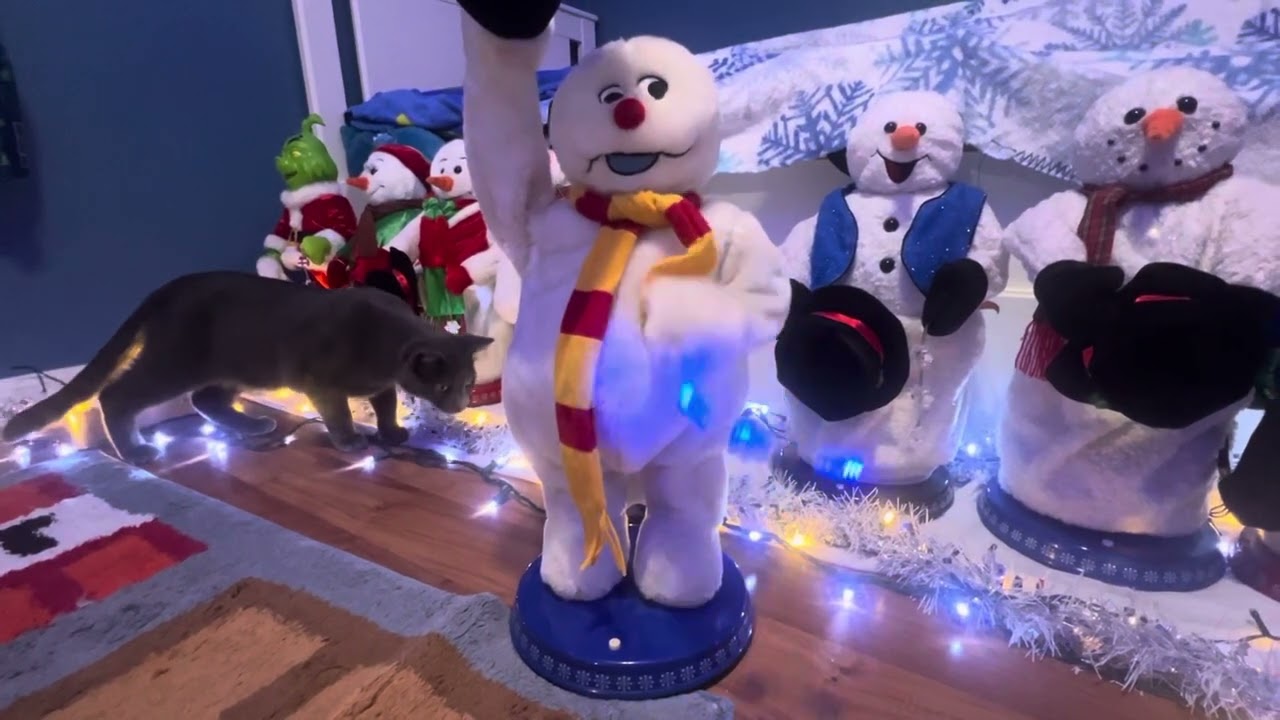 Snowflake spinning snowman collection