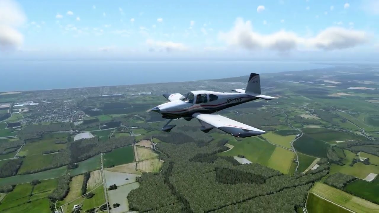 X-Plane 12 - ORBX TrueEarth GB South - EGHR to EGKL | RV-10