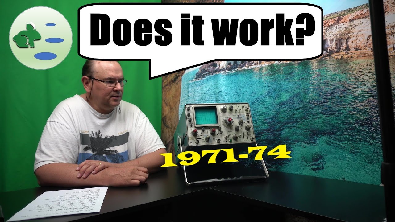 The vintage Tektronix 453A portable oscilloscope