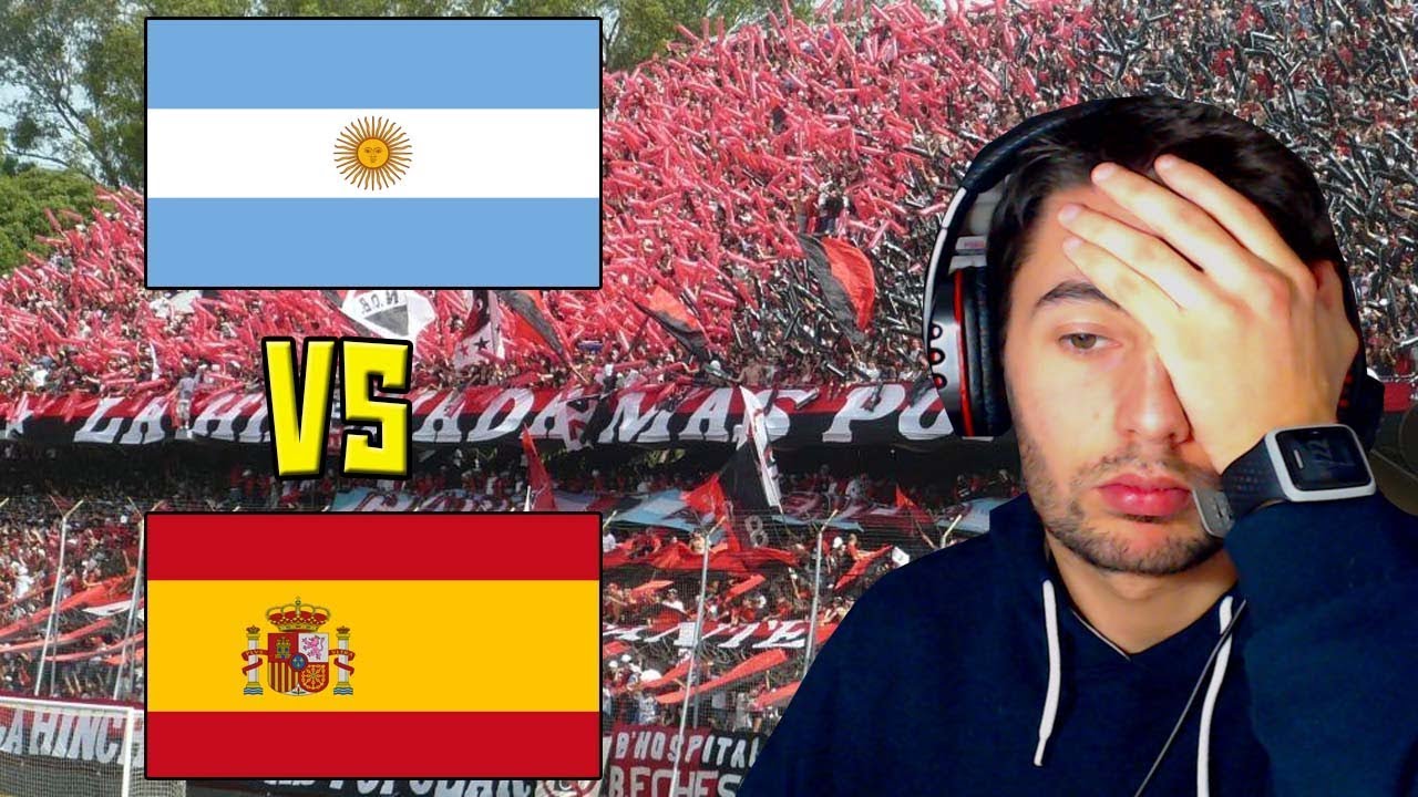 HINCHADAS ARGENTINA (INTERIOR) vs HINCHADAS ESPA&Ntilde;A | REACCION | ElShowDeJota