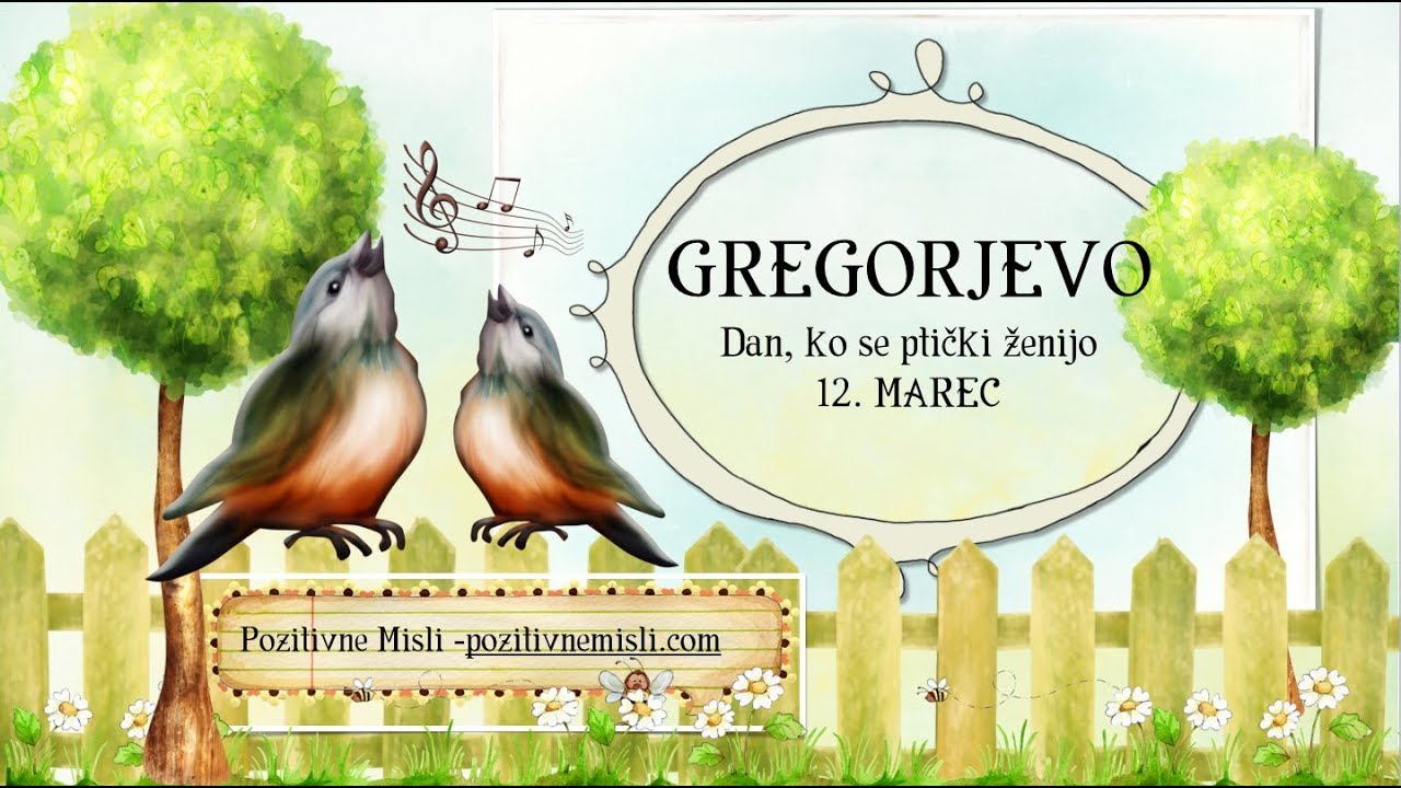 Gregorjevo - veselo gregorjevo vam želim 🍃🌹
