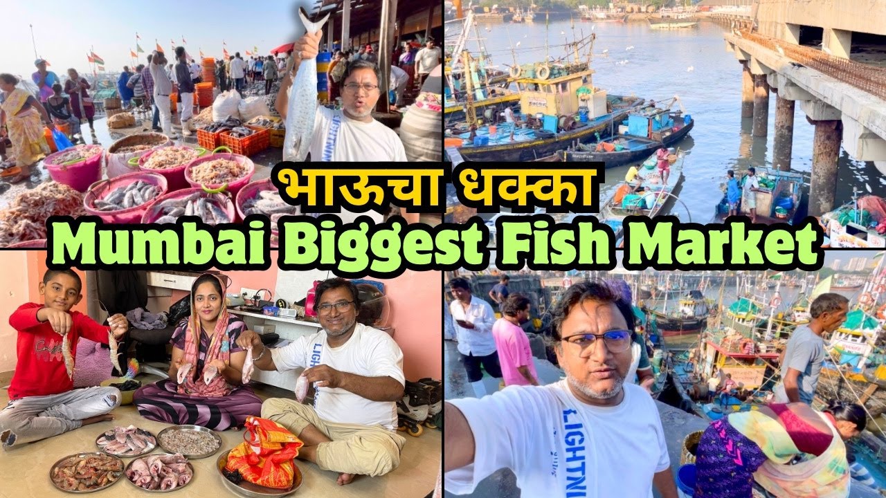 भाऊचा धक्का | Mumbai Biggest Fish Market | Bhaucha Dhakka Wholesale Fish Market | Vlog 2025