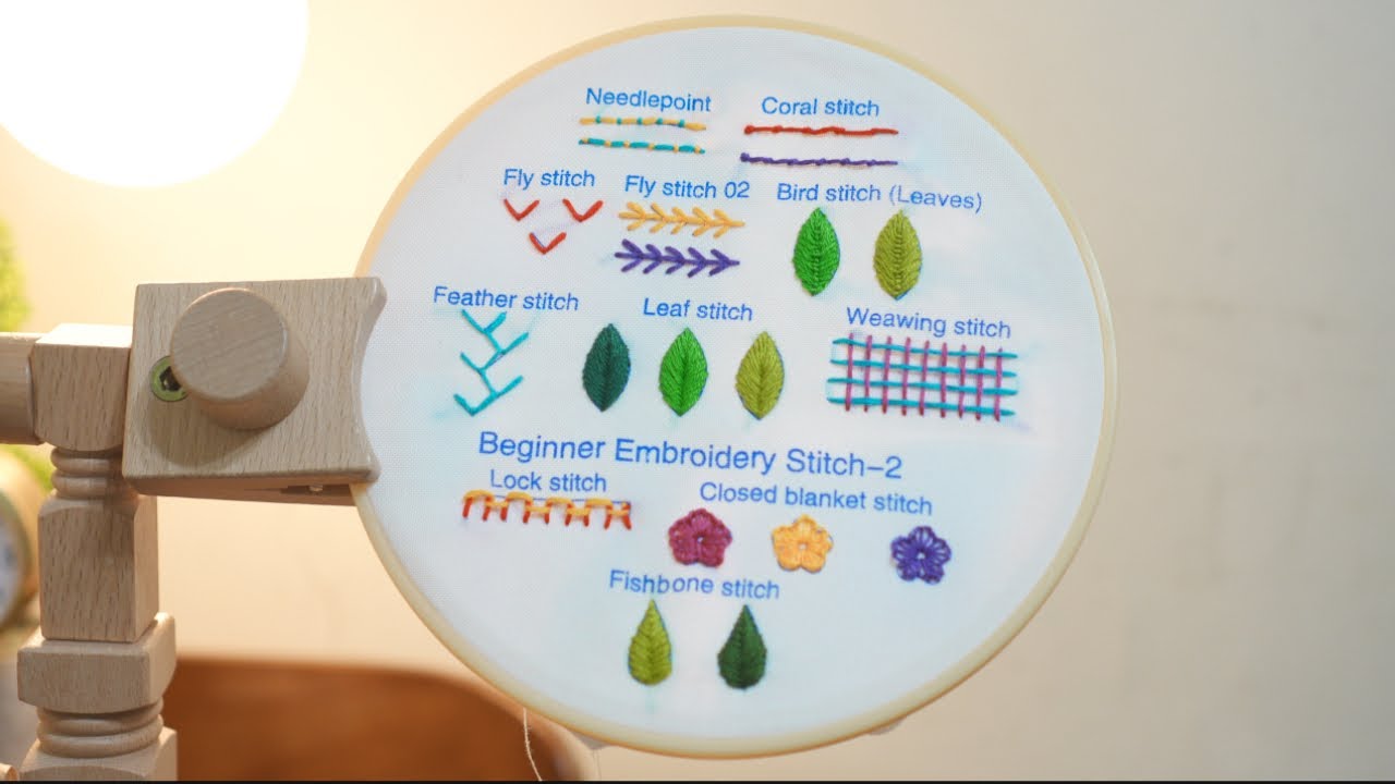 Beginner Embroidery Stitches Part 2 