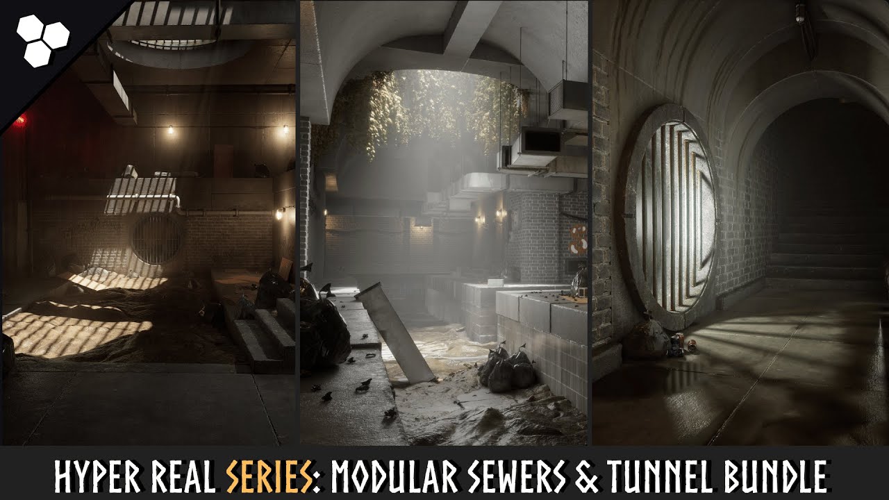 HyperReal Series: Modular Sewers & Tunnels (Fab Showcase Trailer)
