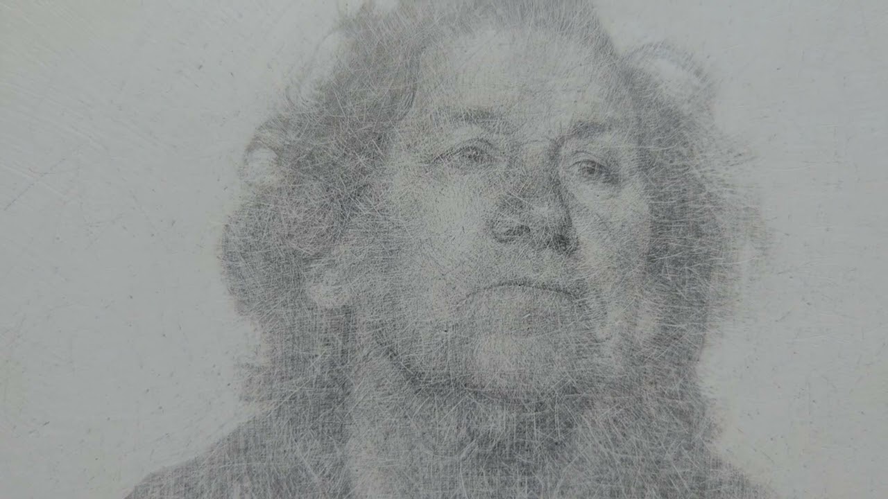 Artist studio tour: silverpoint drawing process.