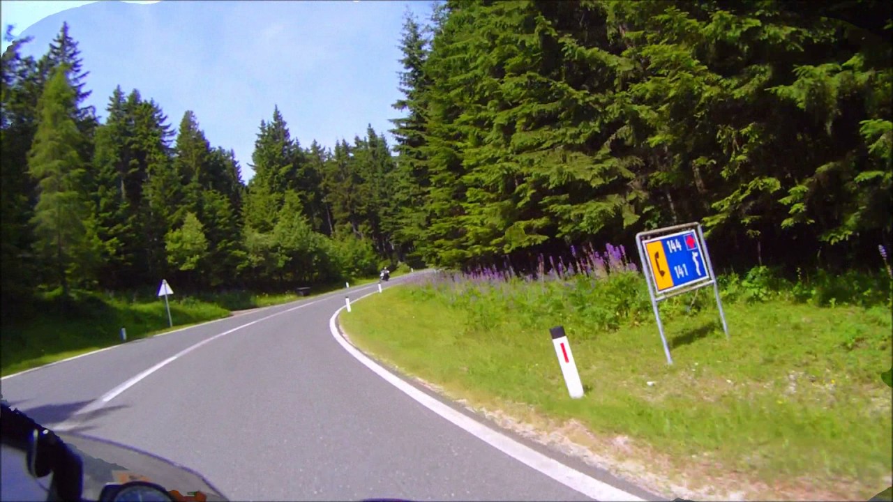 Austria: Motorcycle Ride on the B69 from Ebiswald to Lavam&uuml;nd.