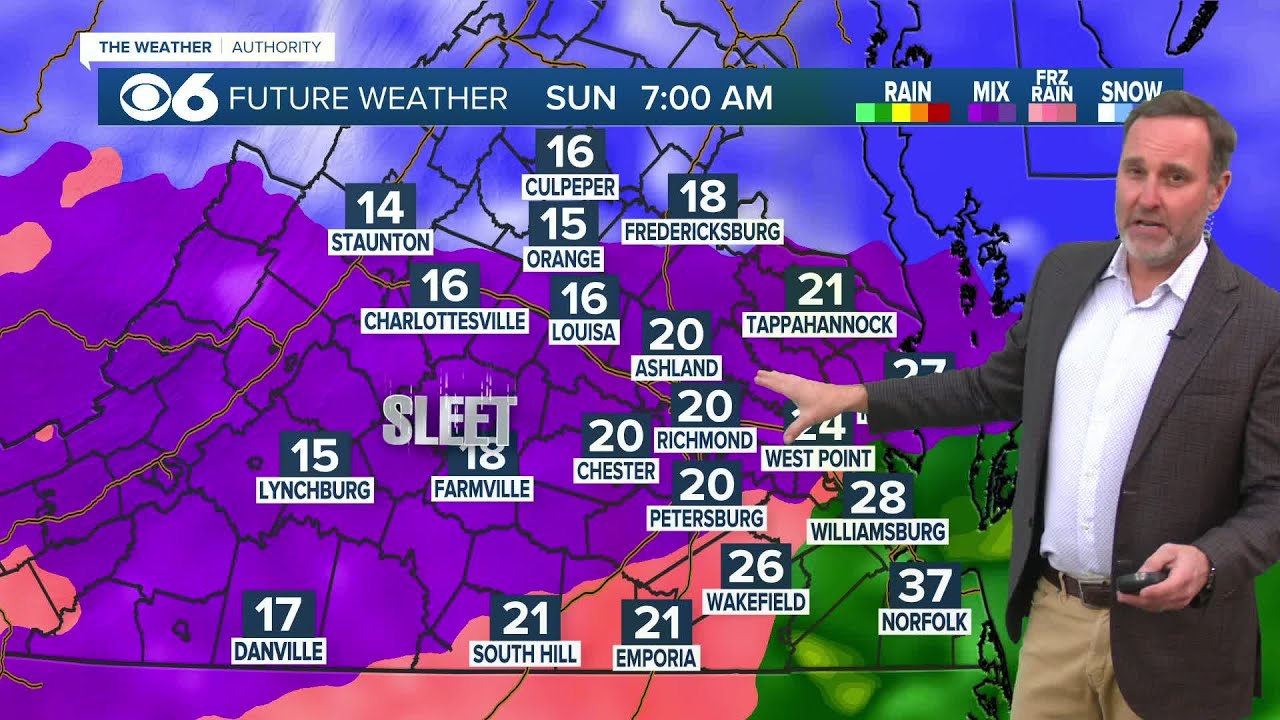 Zach Daniel on Virginia winter storm: 'This is going to be a big mess'