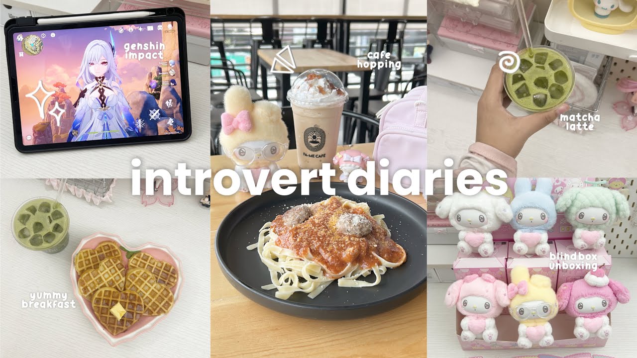introvert diaries 🎀🍦romanticizing summer, sanrio blindbox, cute café, skirk’s banner