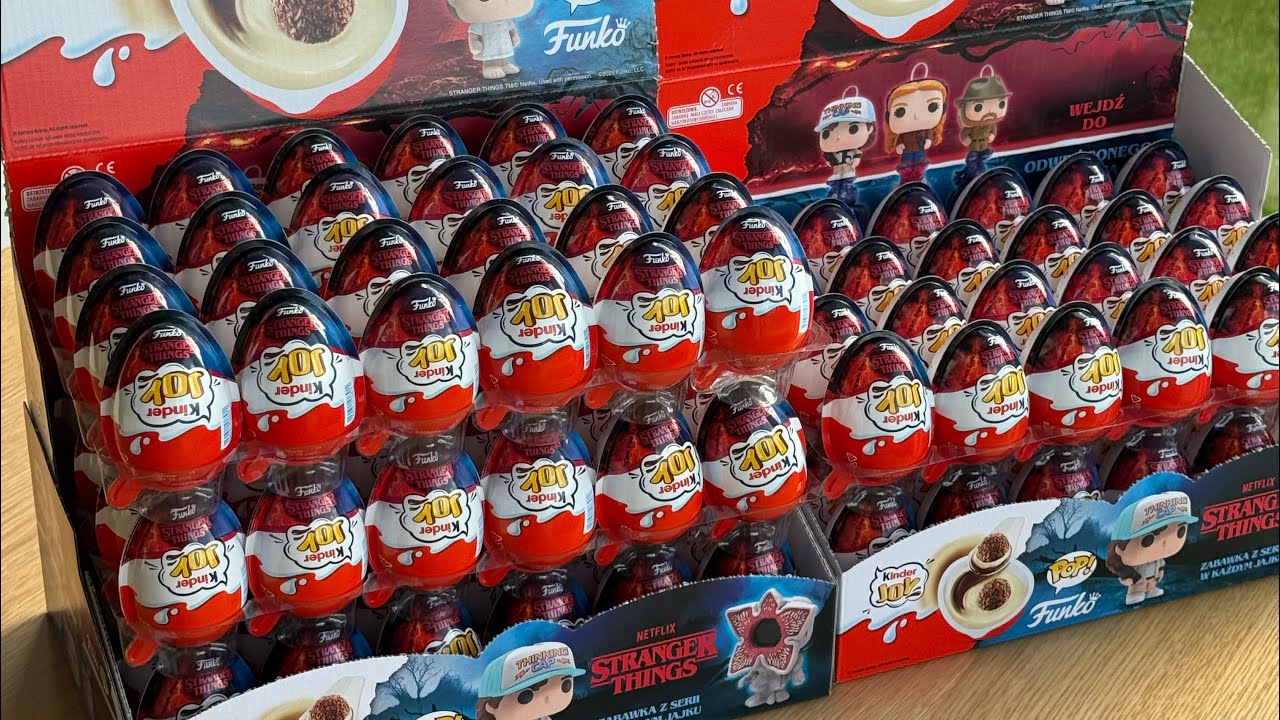 NEW!!! Big KINDER JOY STRANGER THINGS UNBOXING 🎁💥 #unboxing #kinderjoy #strangerthings #toys 