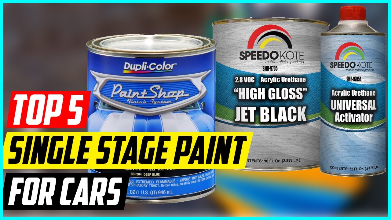 Top 5 Best Single Stage Paint For Cars