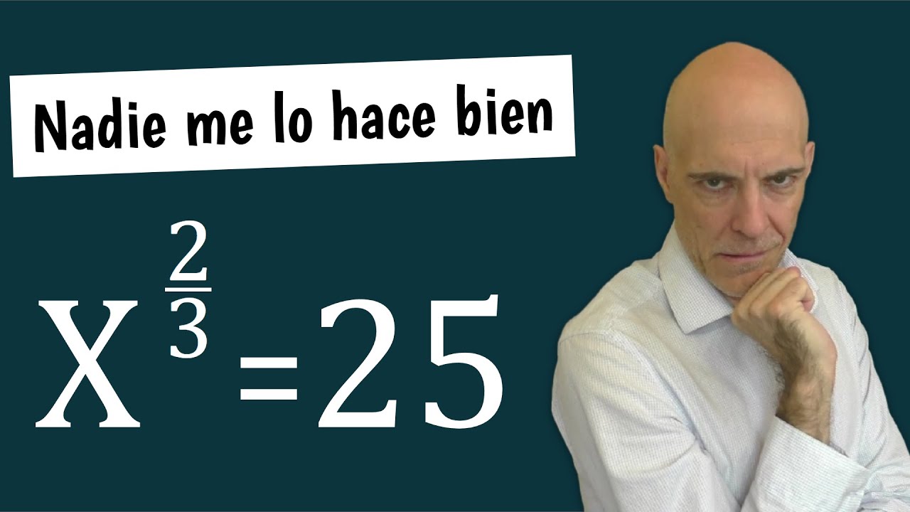 Tremenda ecuación con exponentes racionales. Todos olvidan una solución🥺