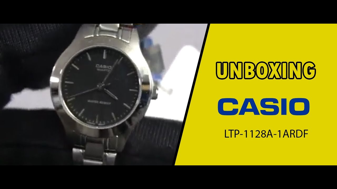 JAM TANGAN CASIO GENERAL LTP 1128A 1ARDF / LTP-1128A-1ARDF UNBOXING - GROSIRJAMTANGAN.COM